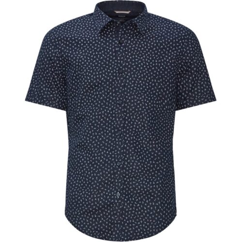 Hugo Boss - Ronn-24 Kortærmet Hør Skjorte