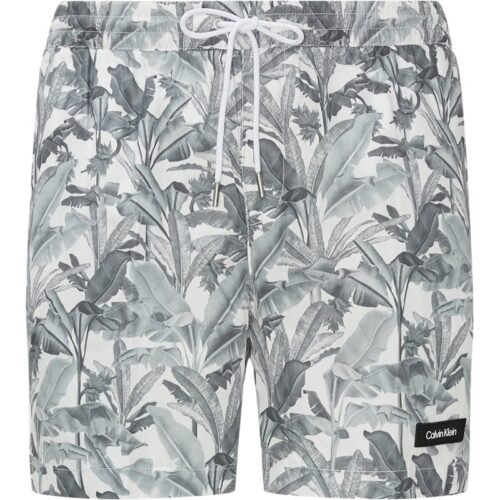 Calvin Klein - Medium Drawstring Print Badeshorts