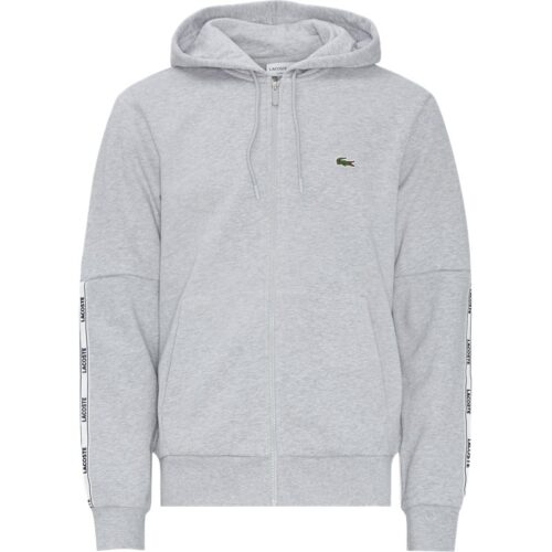 Lacoste - Branded Bands Zippered Fleece Hoodie