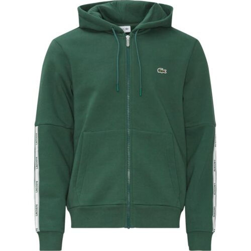 Lacoste - Branded Bands Zippered Fleece Hoodie