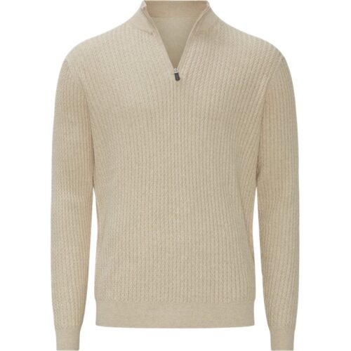 Hansen & Jacob - 11078 Half Zip Mini Cable Knit