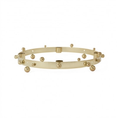 OYOY Pearl Advent Candle Holder Messing