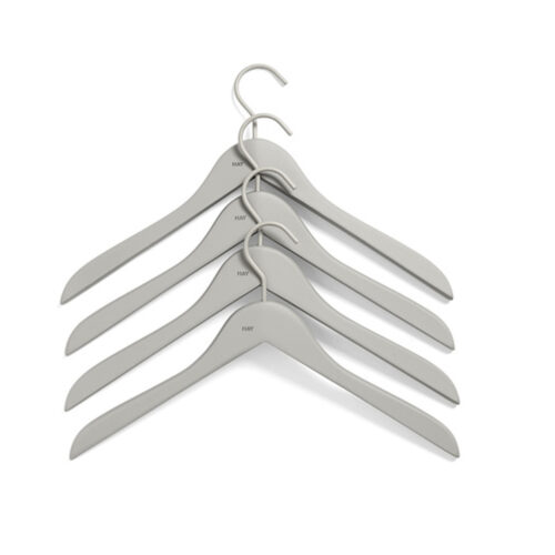 HAY Soft Coat Hanger Bøjler 4 stk. Grå