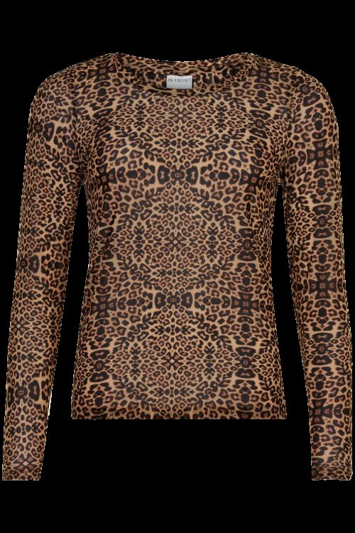 IN FRONT GURLI MESH T-SHIRT 14810 801 (Brown, S)