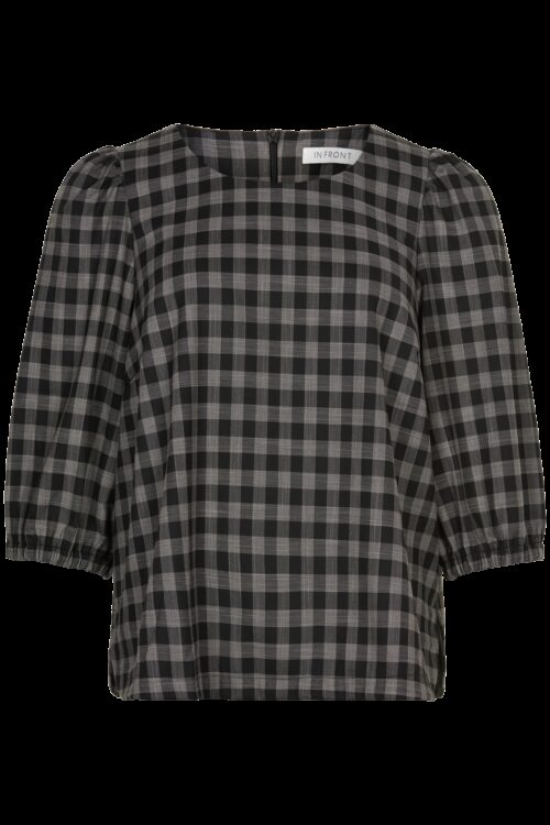 IN FRONT OLINE BLUSE 14785 999 (Black, M)