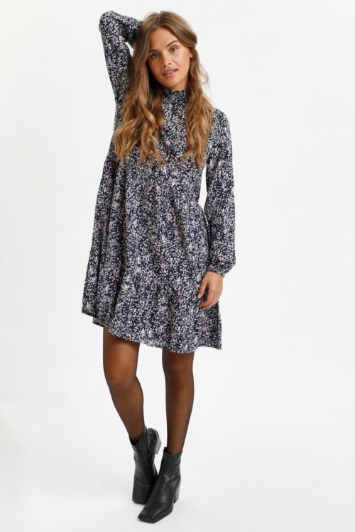 KAFFE KALAPILO KJOLE 10506079 102241 (Blue W. Lilac Petit Fleur, 38)