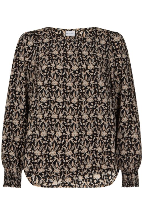 IN FRONT POLLY BLUSE 14844 999 (Black 999, M)