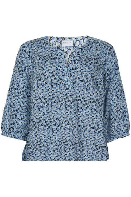 IN FRONT NOLA BLUSE 14849 501 (Blue 501, S)