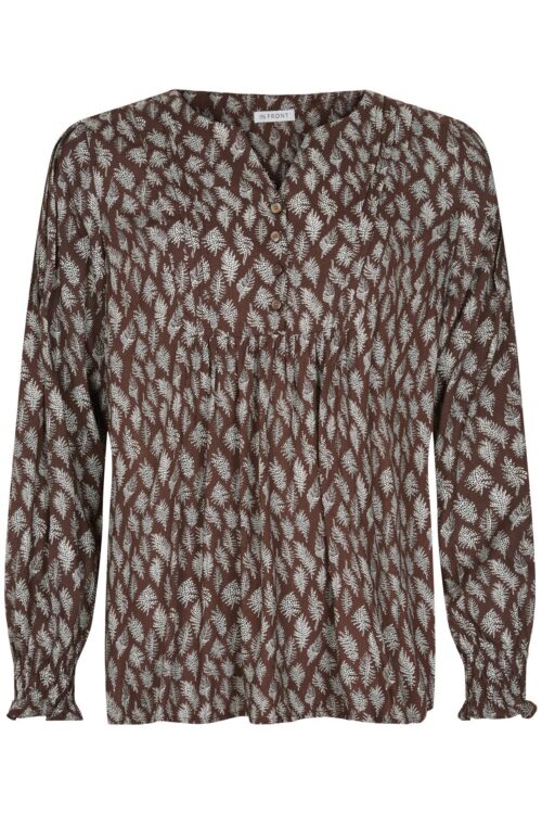 IN FRONT SURYA BLUSE 14832 801 (Brown 801, XL)