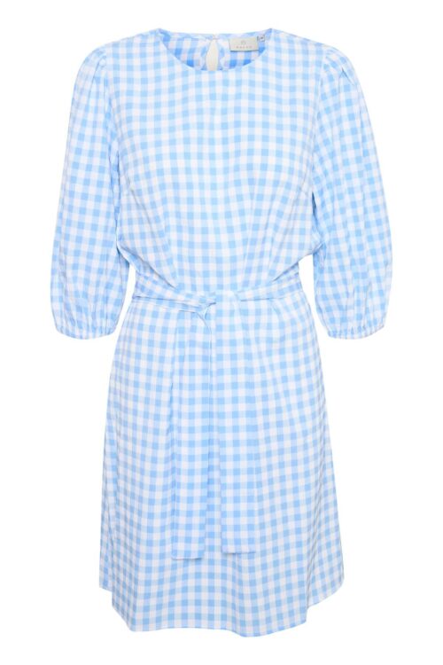 KAFFE KAFLARE KJOLE 10506244 102360 (Vista Blue Gingham Check, 36)