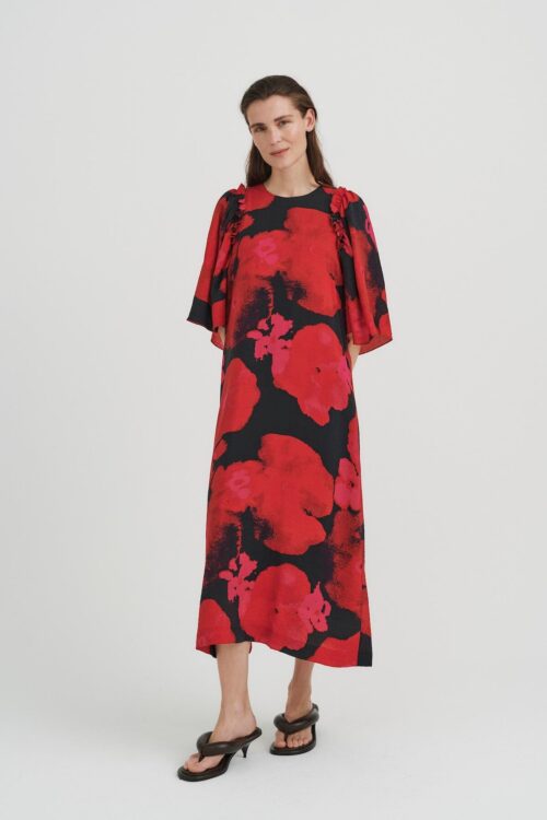 INWEAR AVENIW KJOLE 30106754 301011 (Red Big Flower Shades, 36)