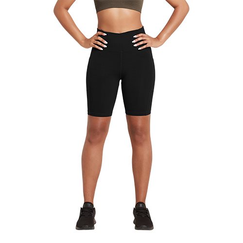 8" High-Waist shorts sort str. M Motivate