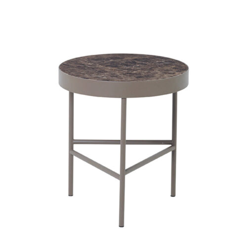 Ferm Living Marmorbord medium brun