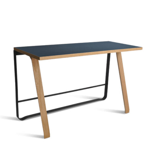Bent Hansen Hemingway Skrivebord Eg/Blå (Med trådløs Qi-oplader)
