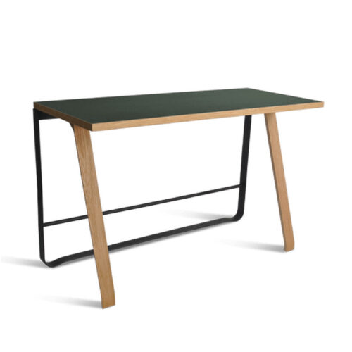 Bent Hansen Hemingway Skrivebord Eg/Grøn (Med trådløs Qi-oplader)