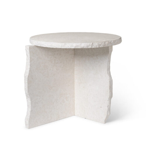 Ferm Living Mineral Sculptural Table Bianco Curia