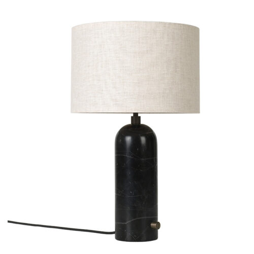 Gubi Gravity Bordlampe Sort Marmor (canvas, Lille )