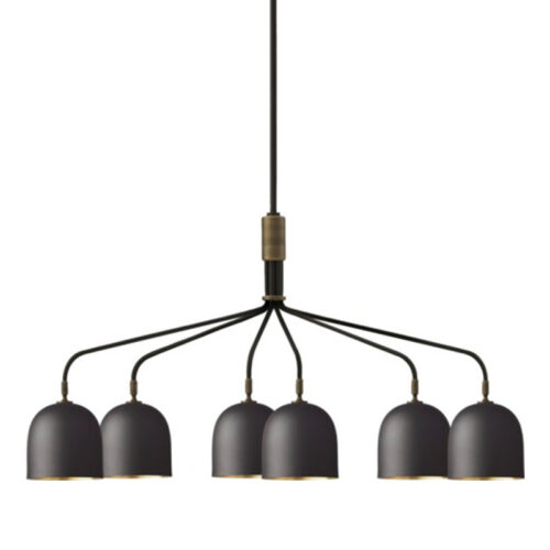 Gubi Howard 6 Lysekrone Gunmetal