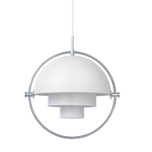 Gubi Multi-Lite Pendant Hvid & Krome
