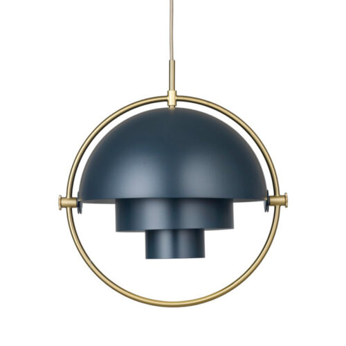 Gubi Multi-Lite Pendant Midnight Blue & Messing