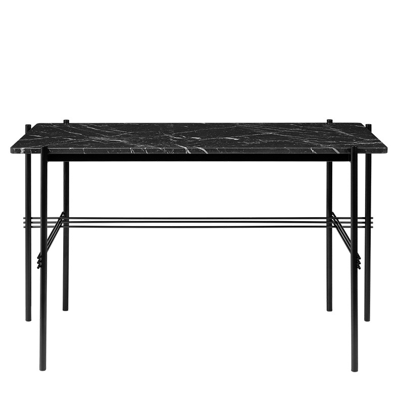 Gubi TS Desk Sort marmor og sort base