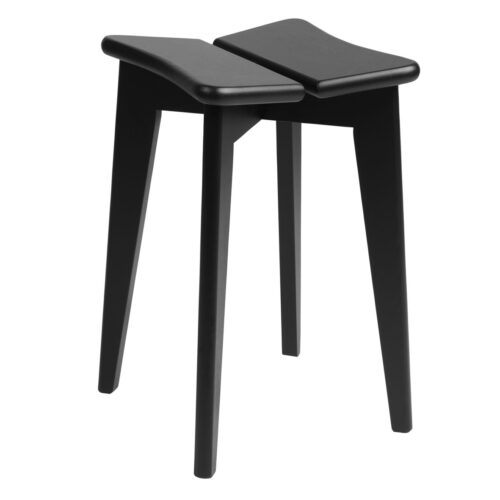 Gubi Trèfle Stool, 45, 4-leg (Black Stained Oak Matt Lacquered)