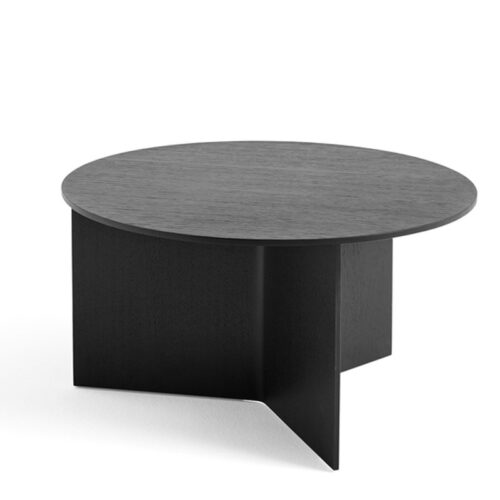 HAY Slit Table Wood Round Black XL