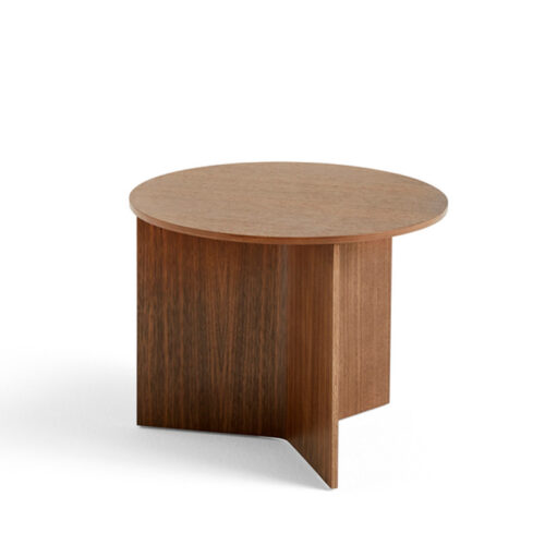 HAY Slit Table Wood Round Walnut