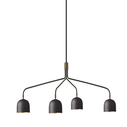 Gubi Howard 4 Lysekrone Long Gunmetal