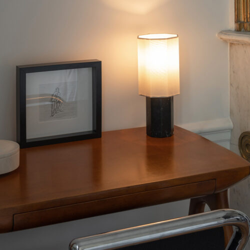 Louise Roe The Eight over Eight Marble Lamp Black