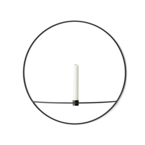 Menu POV Circle Candleholder Large, Black