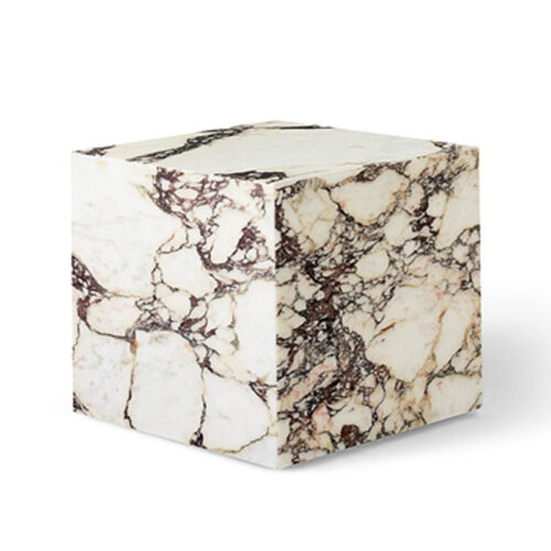 Menu Plinth Sidebord Cubic Calacatta Viola Marble