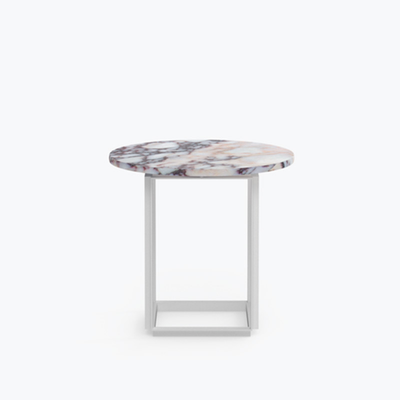 New Works Florence Sofabord White Viola Ø50 cm