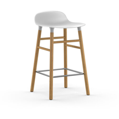 Normann Copenhagen Form Barstol Eg Højde 65 (Hvid)