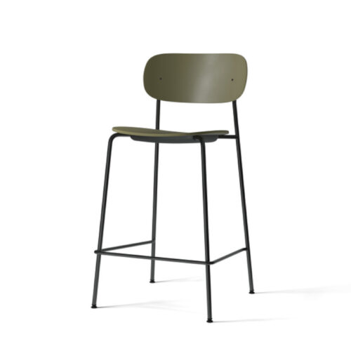 Menu Co Counter Stol Plastik Olive