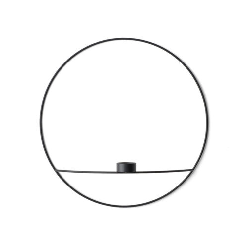 Menu POV Circle Tealight candleholder, Large Black