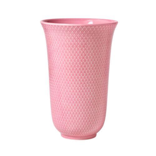 Lyngby Porcelæn Rhombe Vase Rosa H20 cm