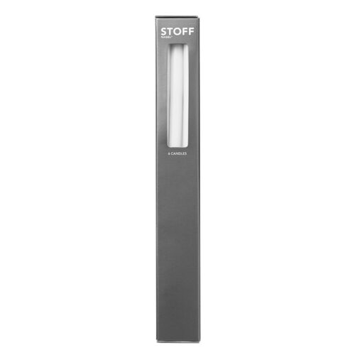 STOFF Nagel Kertelys Hvid H 29 cm
