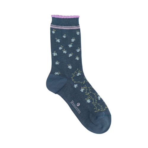 Maanesten Flower Bed Sock Marine