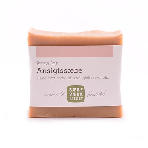 Ansigtssæbe m. rosa ler