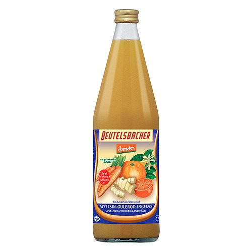 Appelsin-Gulerod-Ingefærsaft Ø Demeter
