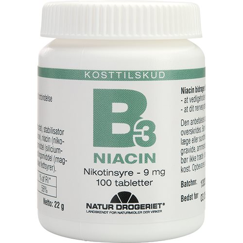 B3 Niacin Nikotinsyre 9 mg