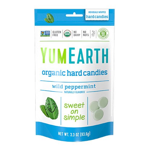 Bolcher pebermynte Yum Earth