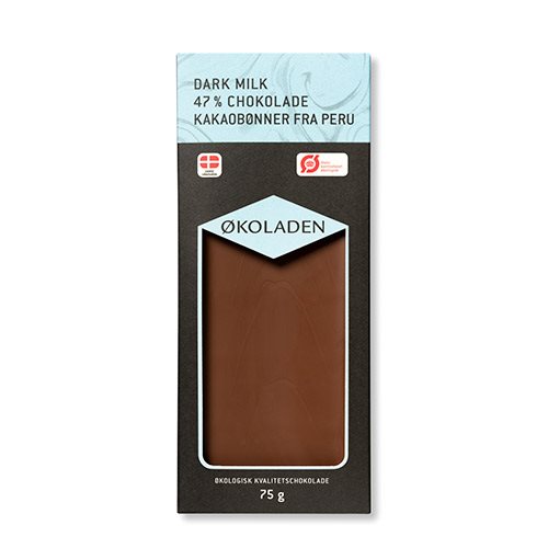 Chokolade mørk mælk 51% Ø kakaobønner fra Peru