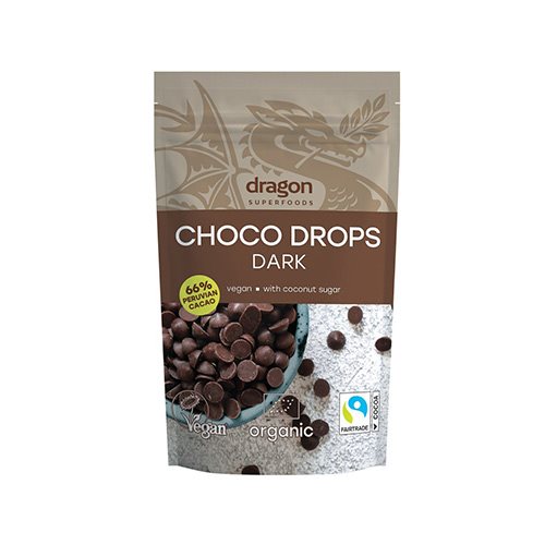 Chokoladeknapper Mørk 66% peruviansk kakao Ø vegan
