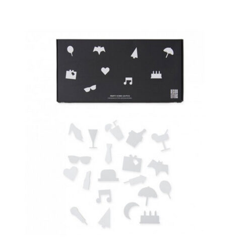 Design Letters Party icons for Message Boards Hvid