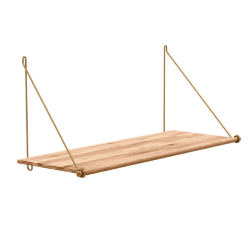 We Do Wood Hylde Loop Shelf Natur (Messing)