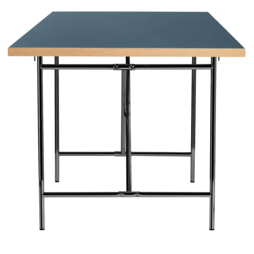 Please wait to be seated Skrivebord Eiermann 1 desk Dark Blue - Lacquered steel