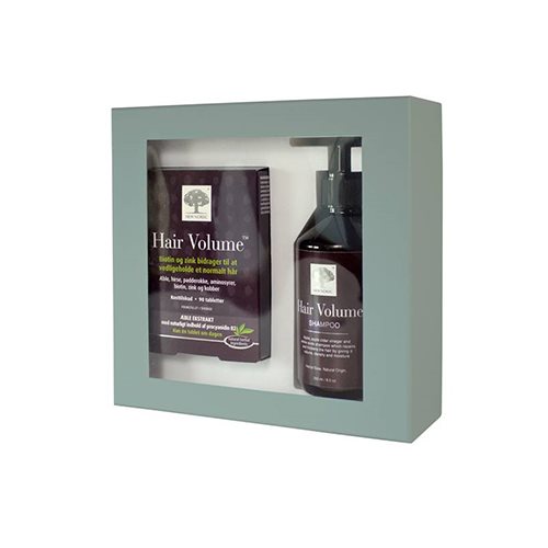 Gaveæske Hair Volume, Værdi 767,- Indh. Hair Volume 90tab, Hair Volume Shampoo 250ml