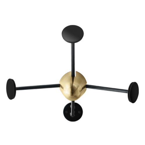 Gubi Matégot Coat rack messing og sort